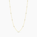 Classic 0.50 Ctw Diamond Station Necklace with 10 Stones