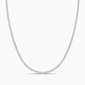 Classic Standard 4 Prong 5.00 Ctw Straight Diamond Tennis Necklace