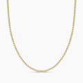 Classic Standard 4 Prong 6.00 Ctw Straight Diamond Tennis Necklace in Crown Setting
