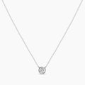 Classic 0.33 Ctw Diamond Station Necklace with 1 Stones