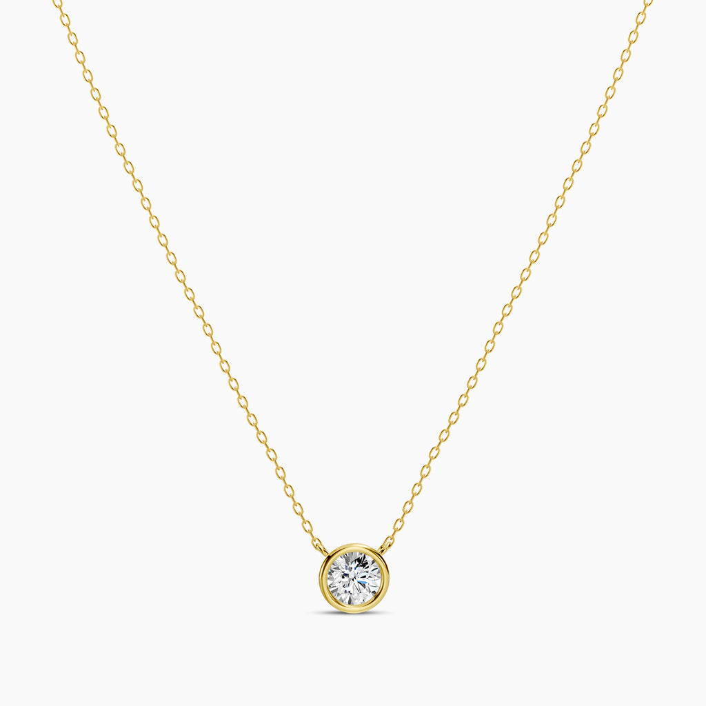 Classic 0.50 Ctw Diamond Station Necklace with 1 Stones