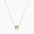 Lab Grown Classic 1.00 Ctw Diamond Station Necklace with 1 Stones