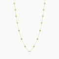 Classic 1.50 Ctw Diamond Station Necklace with 14 Stones