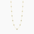 Classic 3.50 Ctw Diamond Station Necklace with 13 Stones