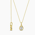 0.50 Ctw Diamond Infinity Solitaire Pendant with Chain