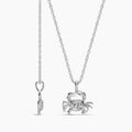10KW 0.20 Ctw Lab Grown Diamond Crab Pendant with Chain