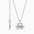 14KW 0.50 Ctw Lab Grown Diamond Crab Pendant with Chain