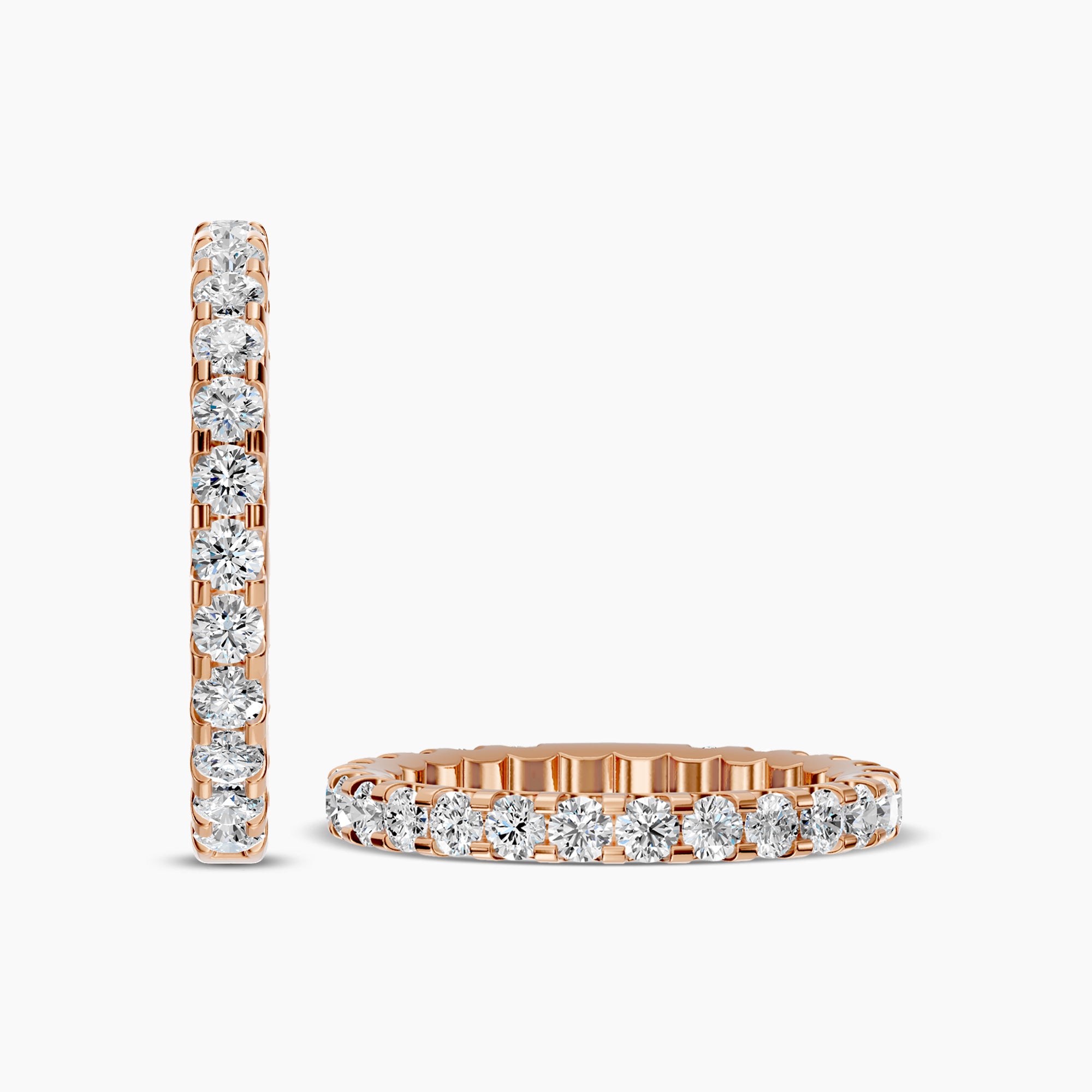 1 Ctw Full Diamond Band in U-Prong Setting