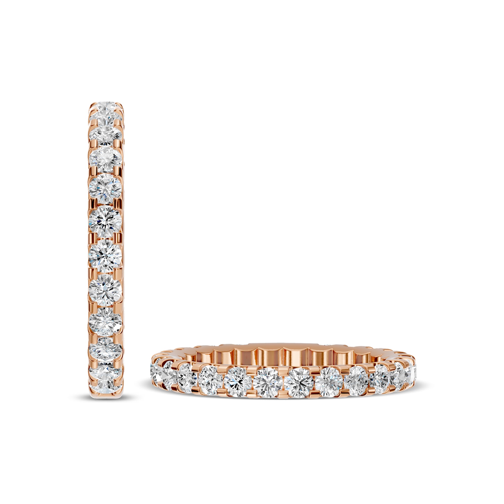 1 Ctw Full Diamond Band in U-Prong Setting