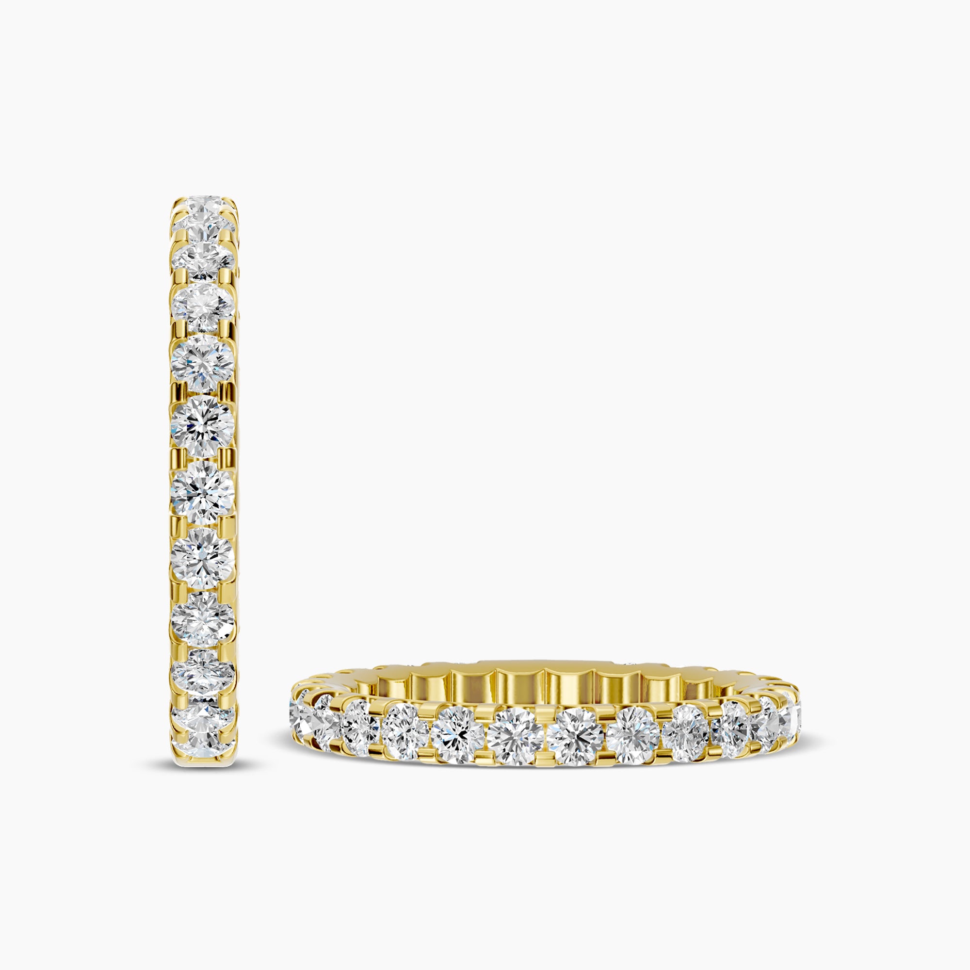 1.00 Ctw Full Diamond Band in U-Prong Setting