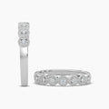 0.10 Ctw Circle Shape with Milgrain Diamond Band
