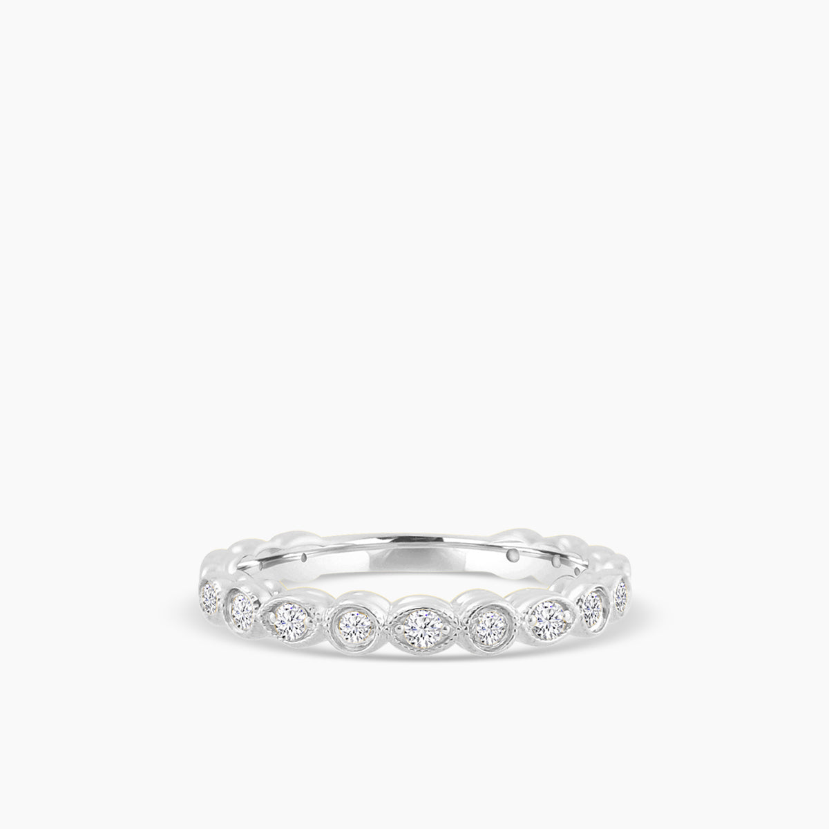14KR 0.5 Diam Ctw RING WBDM 17 RD 0.03
