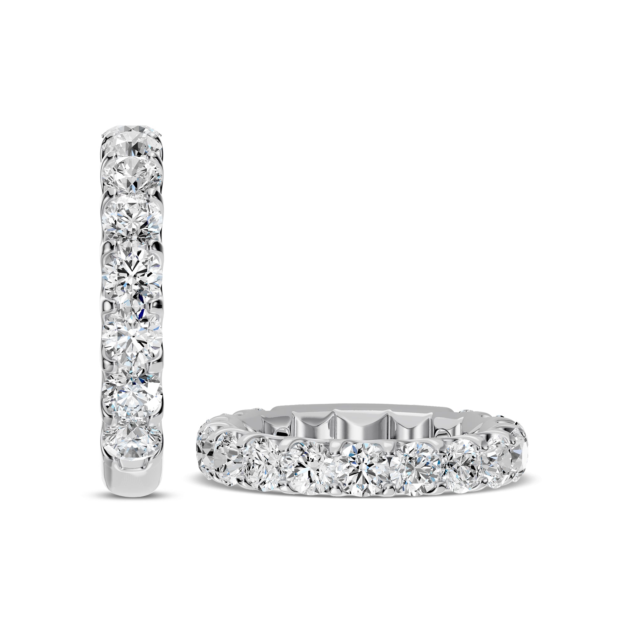 2.75 Ctw Full Diamond Band in U-Prong Setting