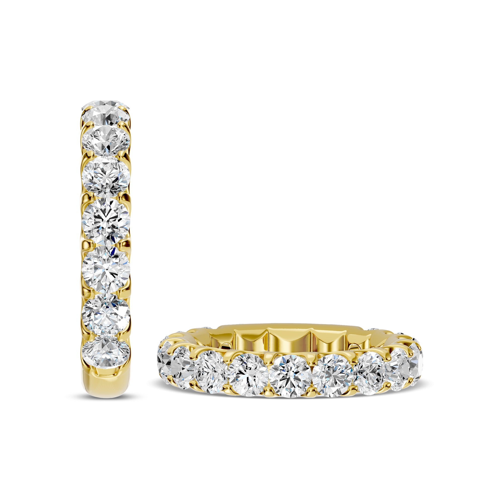 3.00 Ctw Full Diamond Band in U-Prong Setting