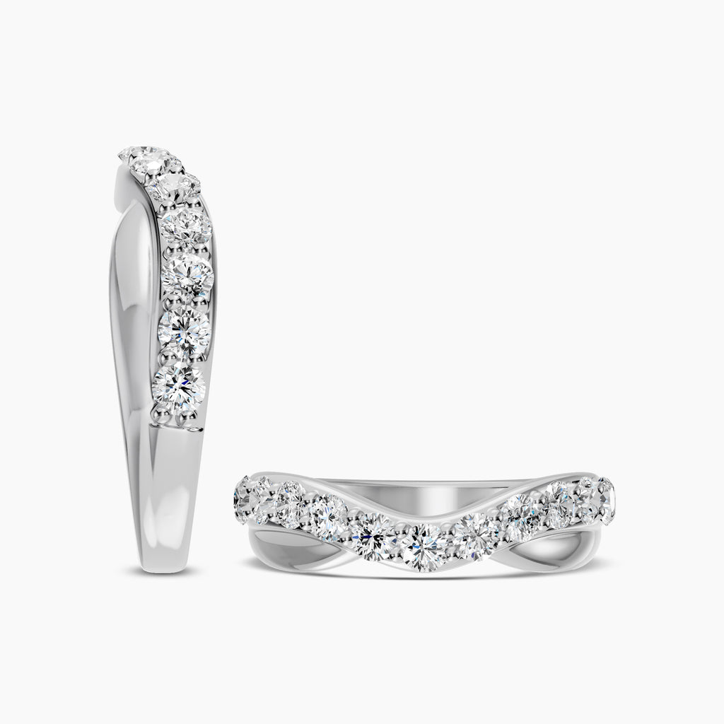 1.00 Ctw Diamond Contour Shadow Band
