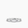 14KW 0.25 Ctw Paper Clip Diamond Ring