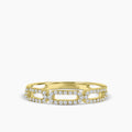 0.25 Ctw Paper Clip Diamond Ring