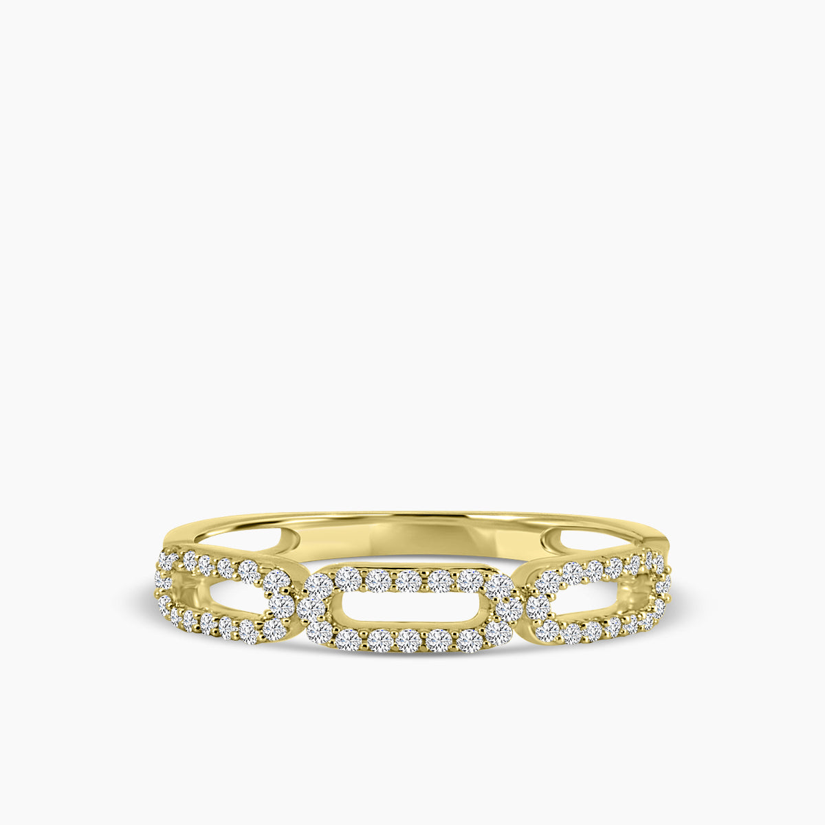 0.25 Ctw Paper Clip Diamond Ring
