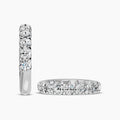 1.50 Ctw Halfway Diamond Band in U-Prong Setting