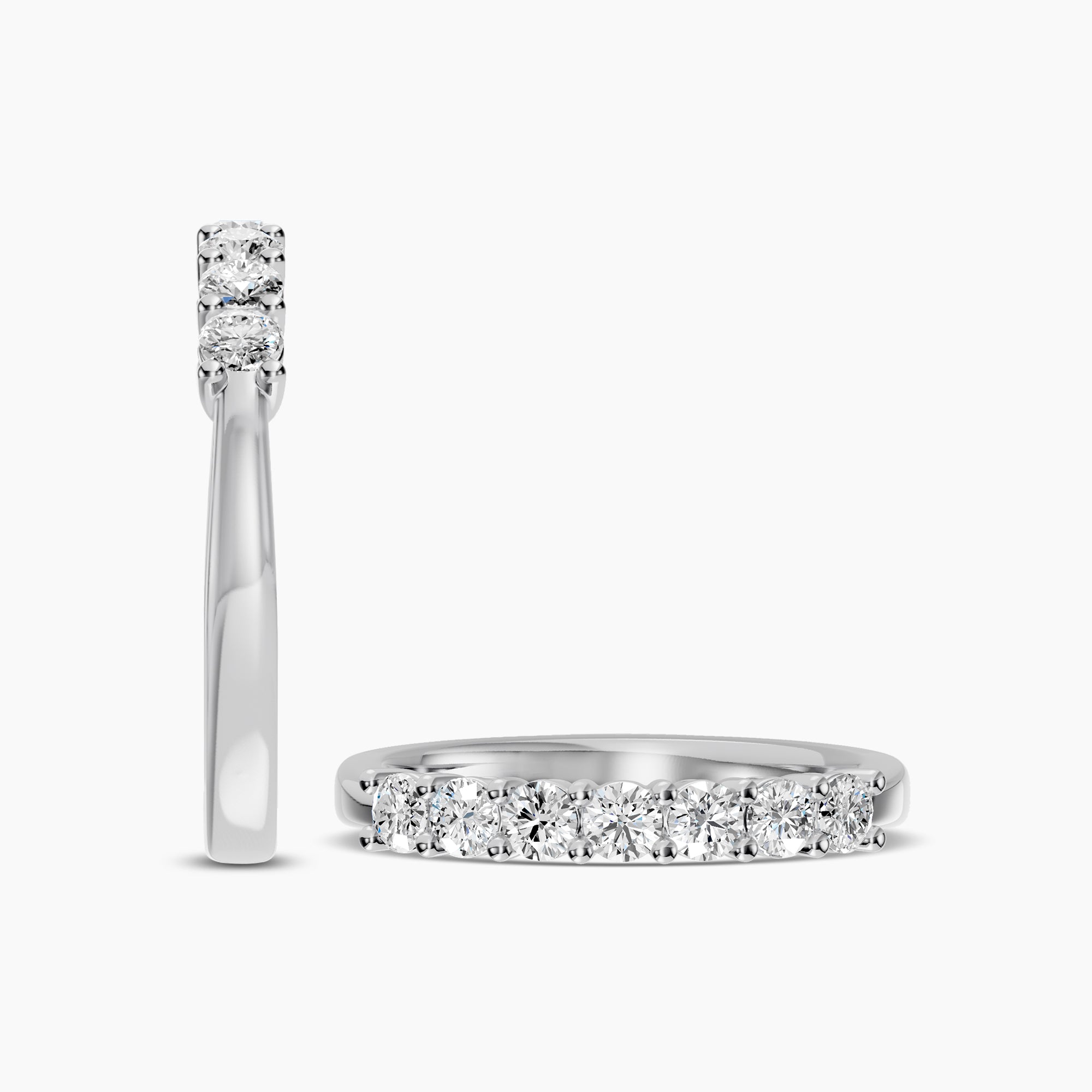 0.50 ctw 7 Stone Diamond Wedding Band