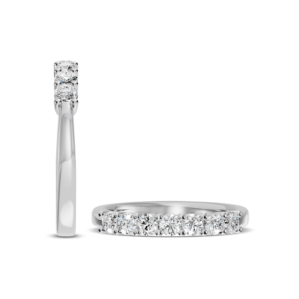 0.50 ctw 7 Stone Diamond Wedding Band