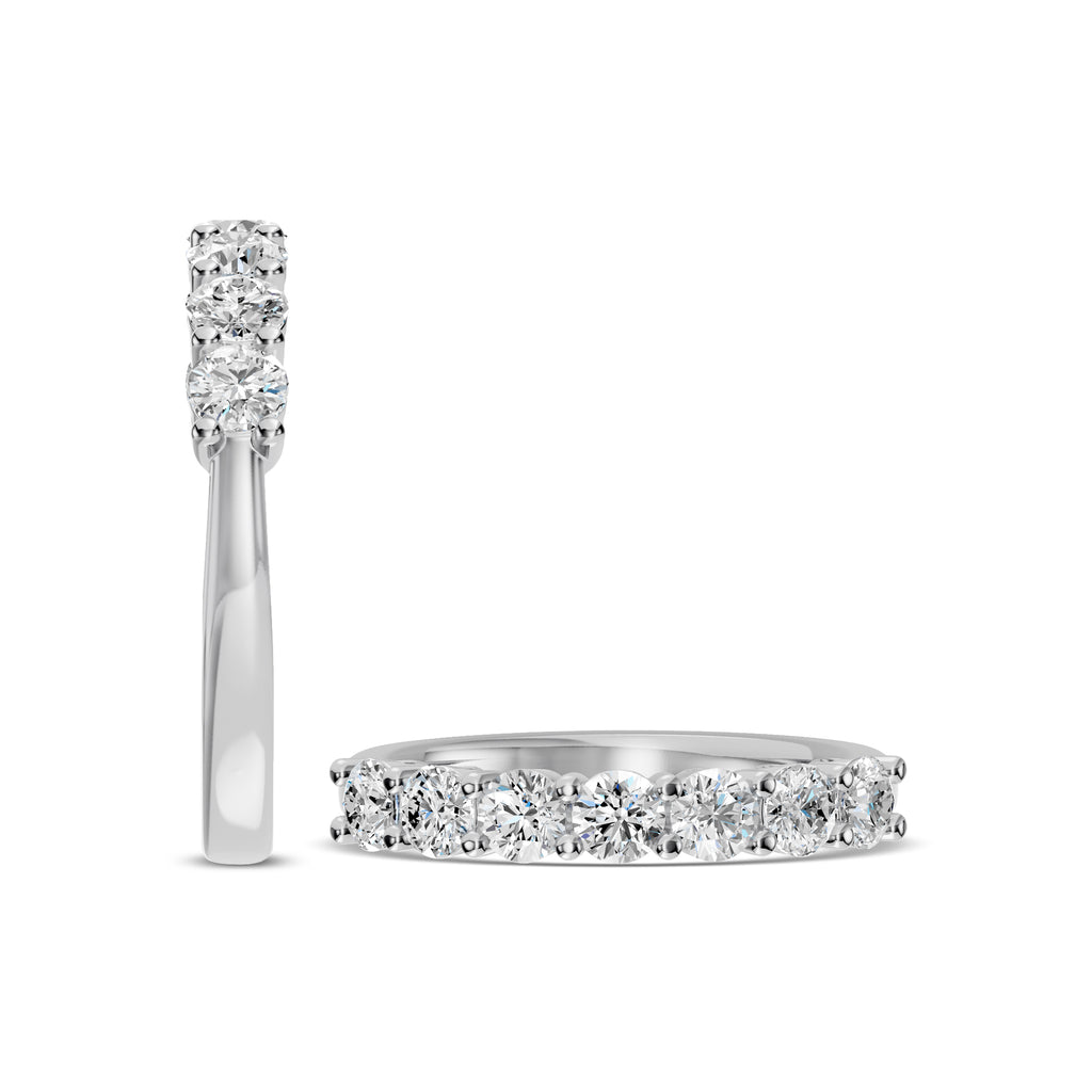 1.00 ctw 7 Stone Diamond Wedding Band