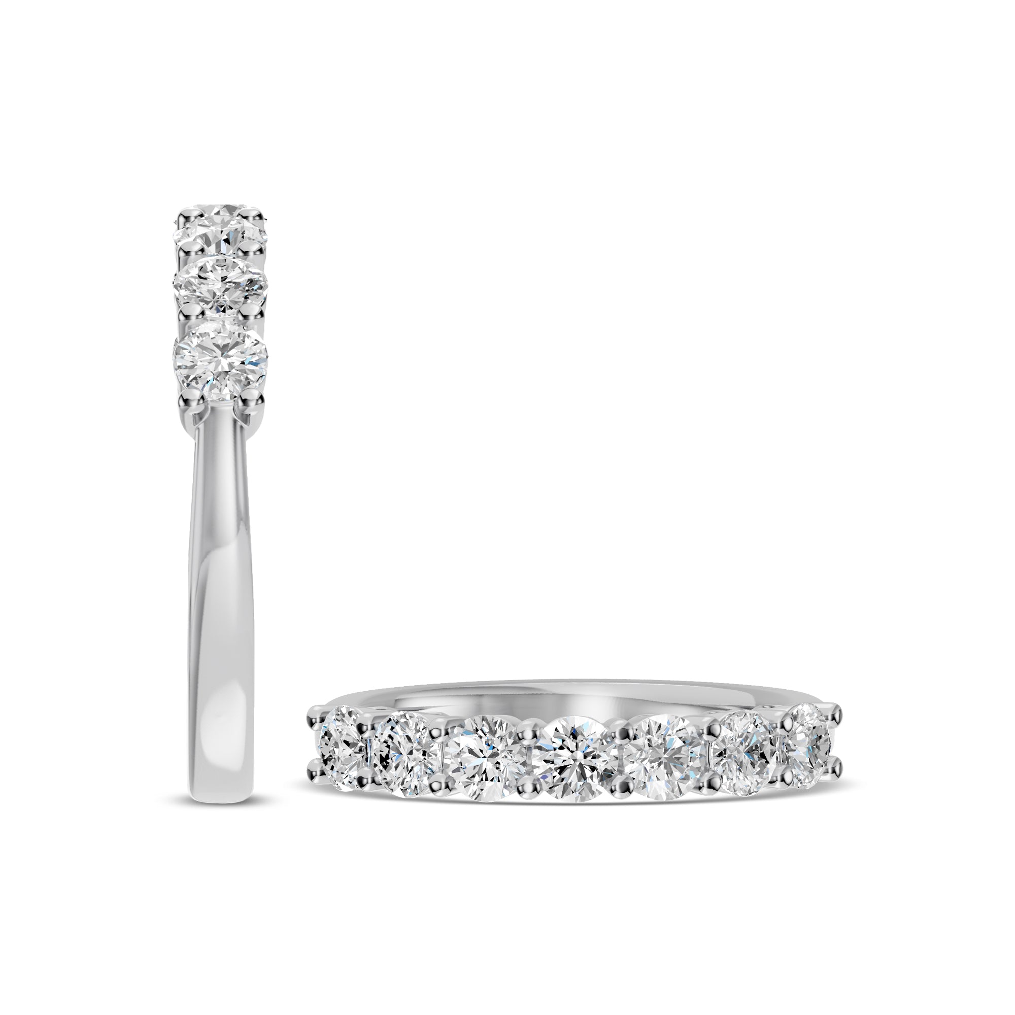 1.00 ctw 7 Stone Diamond Wedding Band