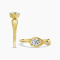 0.50 Ctw Diamond Infinity Shape Solitaire Ring
