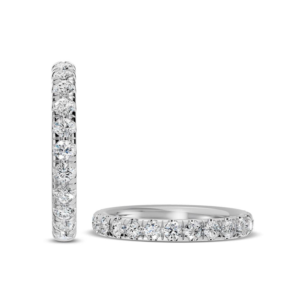 0.75 Ctw Diamond Band In Classic Scallop Setting