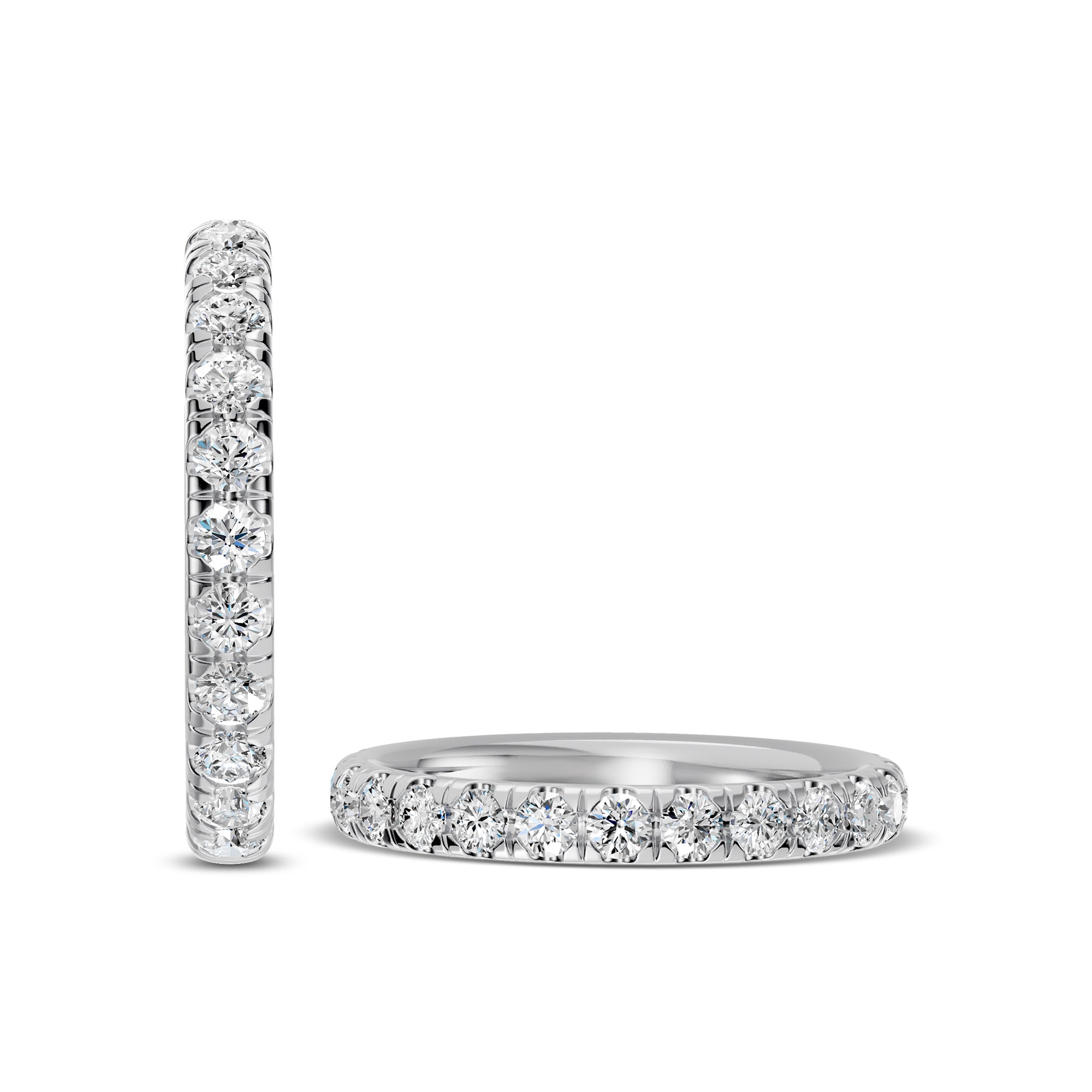 0.75 Ctw Diamond Band In Classic Scallop Setting