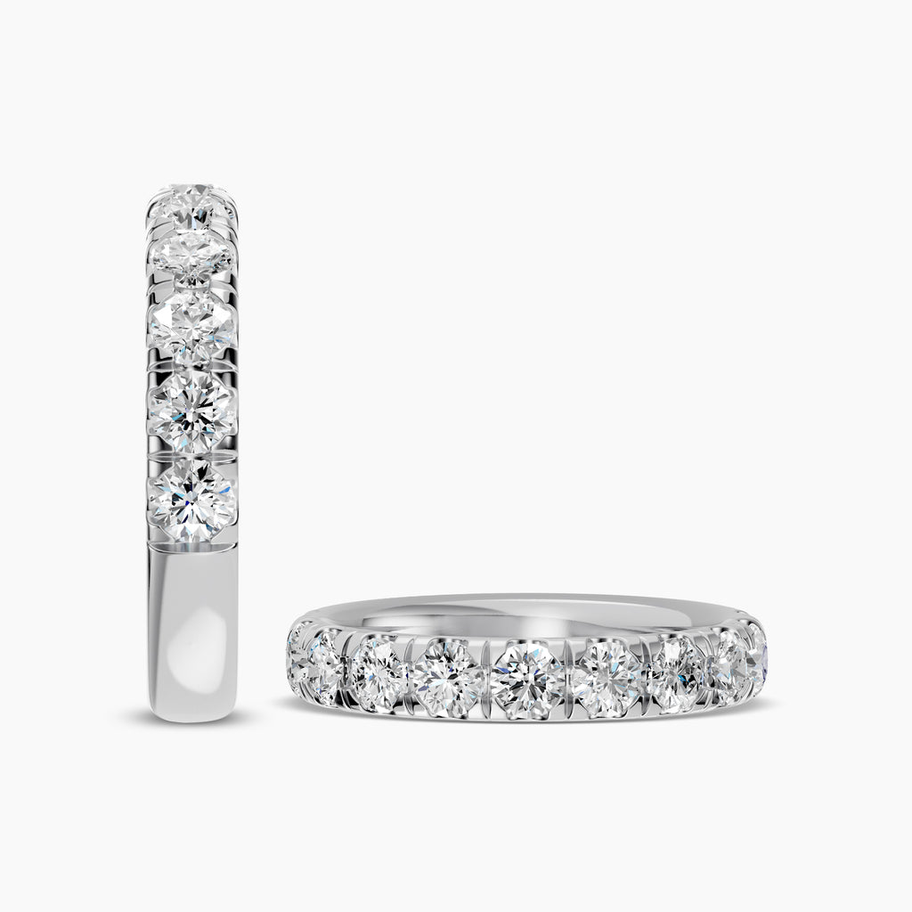 1.50 Ctw Diamond Band In Classic Scallop Setting