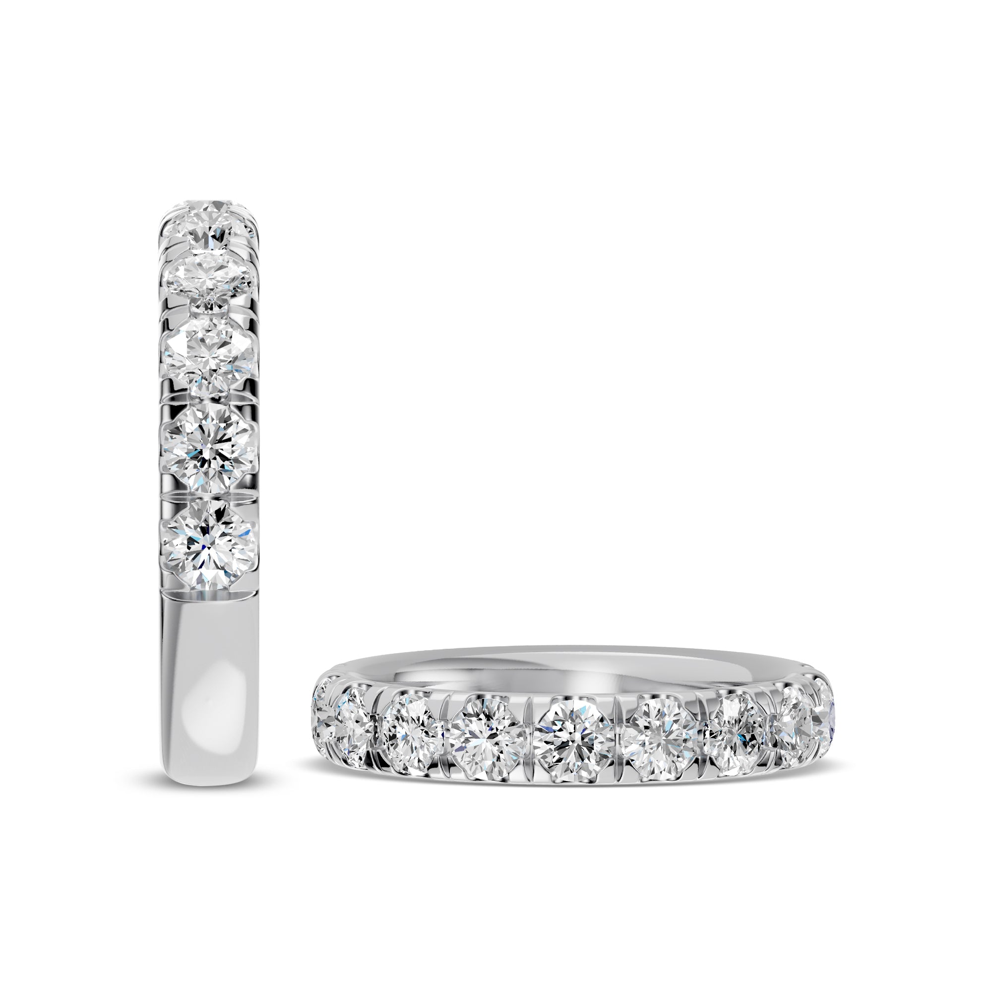 1.50 Ctw Diamond Band In Classic Scallop Setting