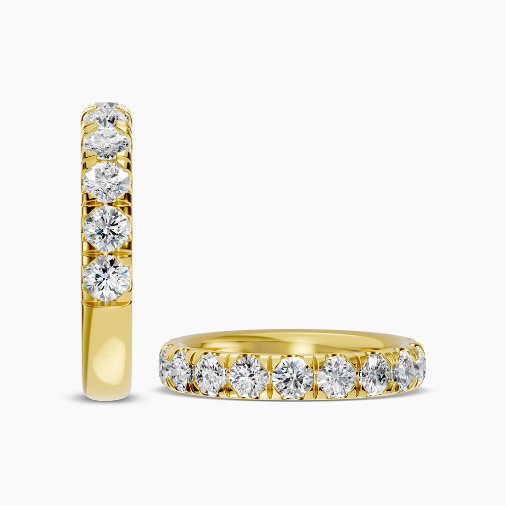 1.50 Ctw Diamond Band In Classic Scallop Setting