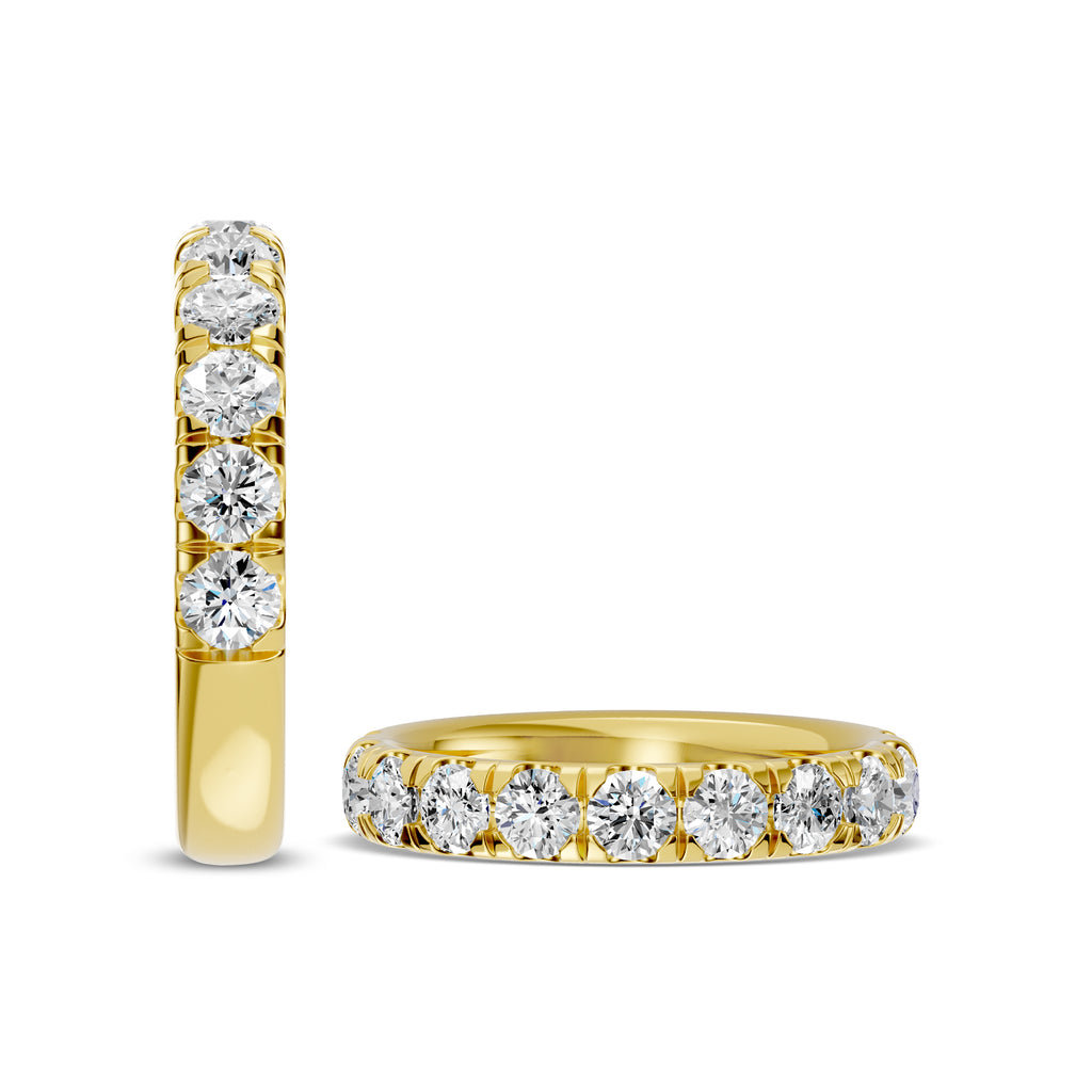 1.50 Ctw Diamond Band In Classic Scallop Setting