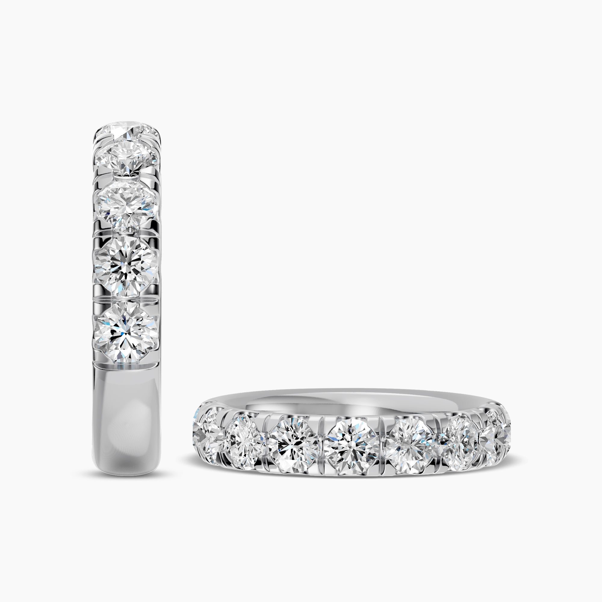 2.00 Ctw Diamond Band In Classic Scallop Setting