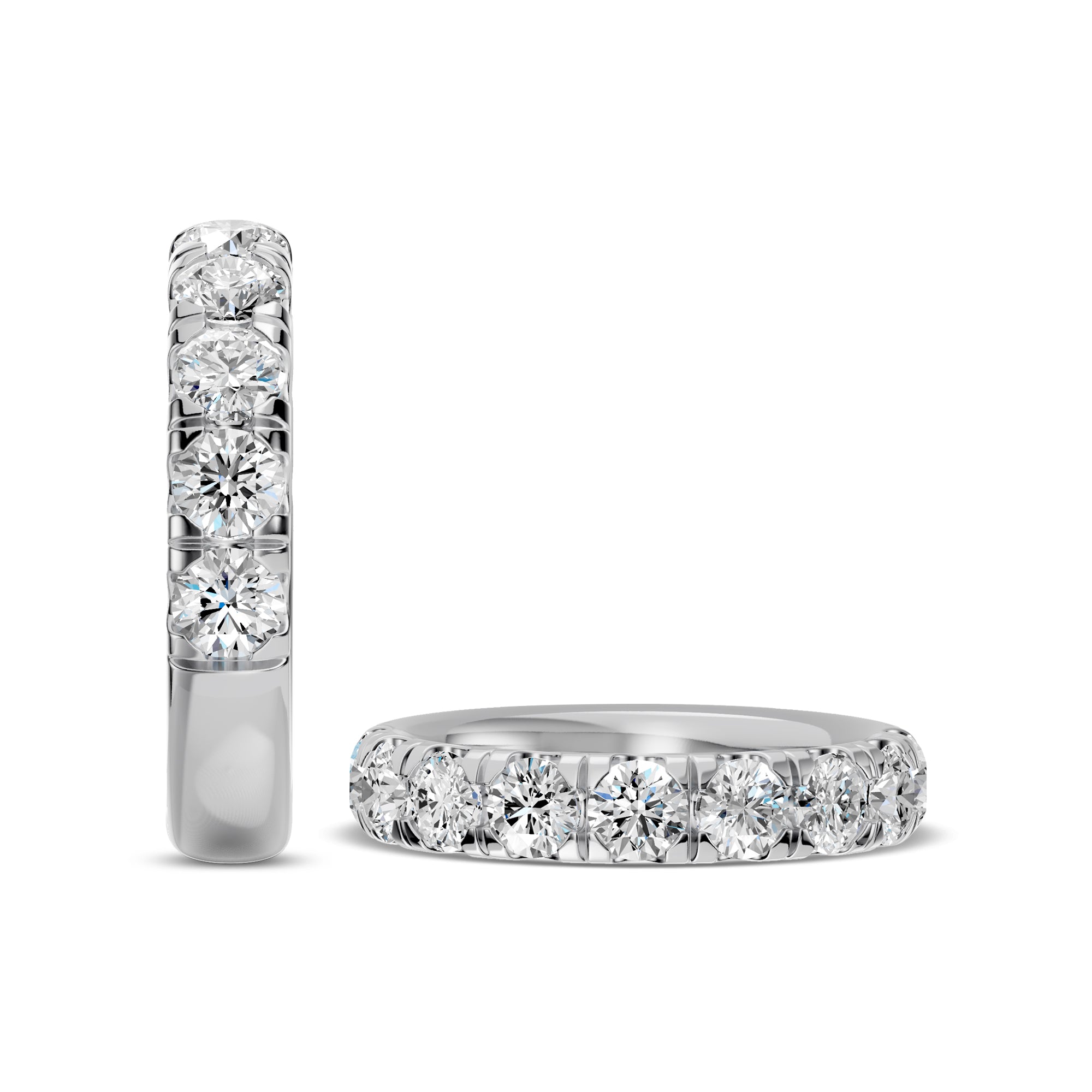 2.00 Ctw Diamond Band In Classic Scallop Setting