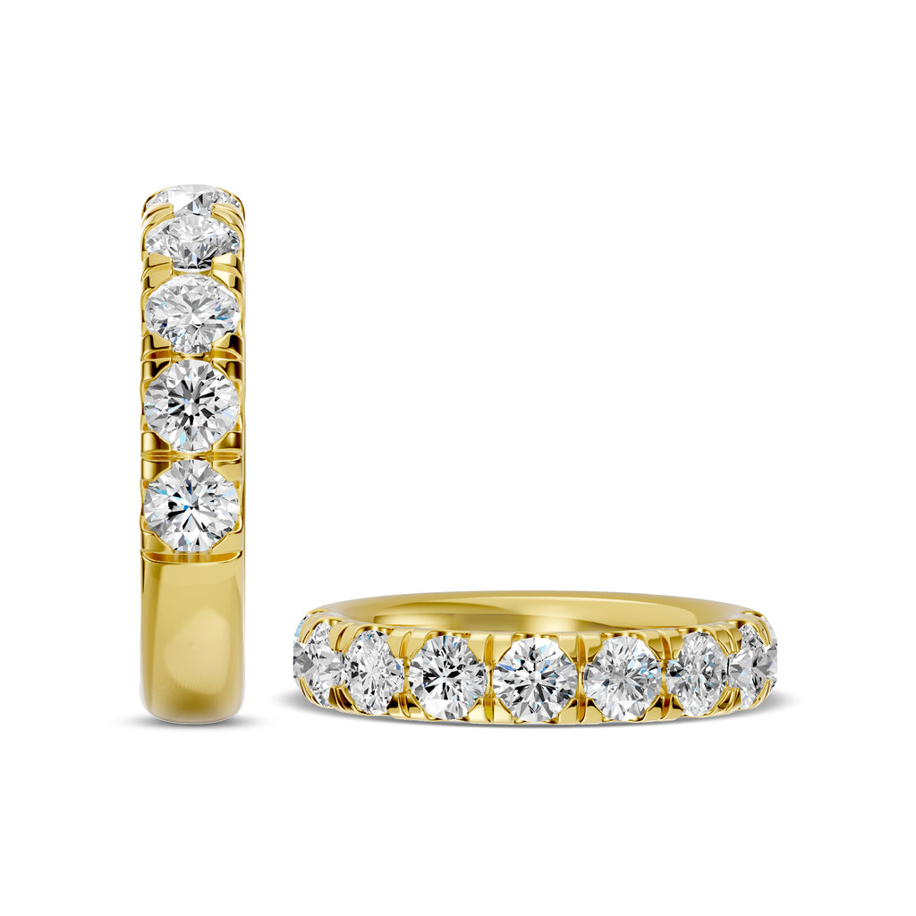 2.10 Ctw Diamond Band In Classic Scallop Setting