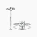 14KW 2.00 Ctw Classic Lab Grown Diamond Oval 4 Prong Set Ring IGI-7896414972.06 E;VS2