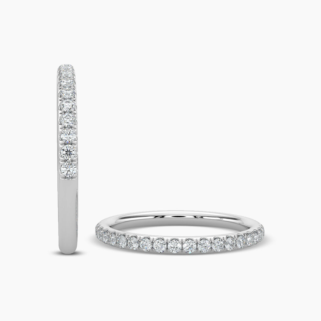 0.25 Ctw Diamond Band in Scallop Setting