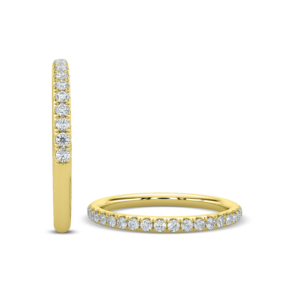 0.25 Ctw Diamond Band in Scallop Setting