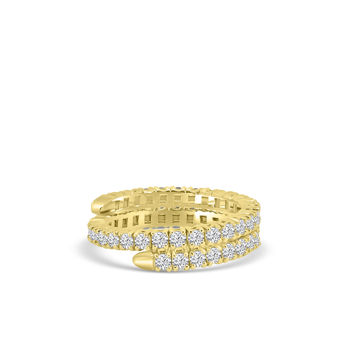 14KY 1.33 Ctw Spring Wrap Diamond Ring