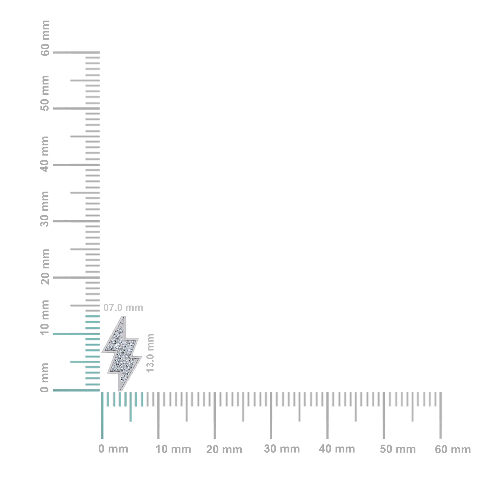 10K White Gold Flash Designer Earrings 1/8 Cttw