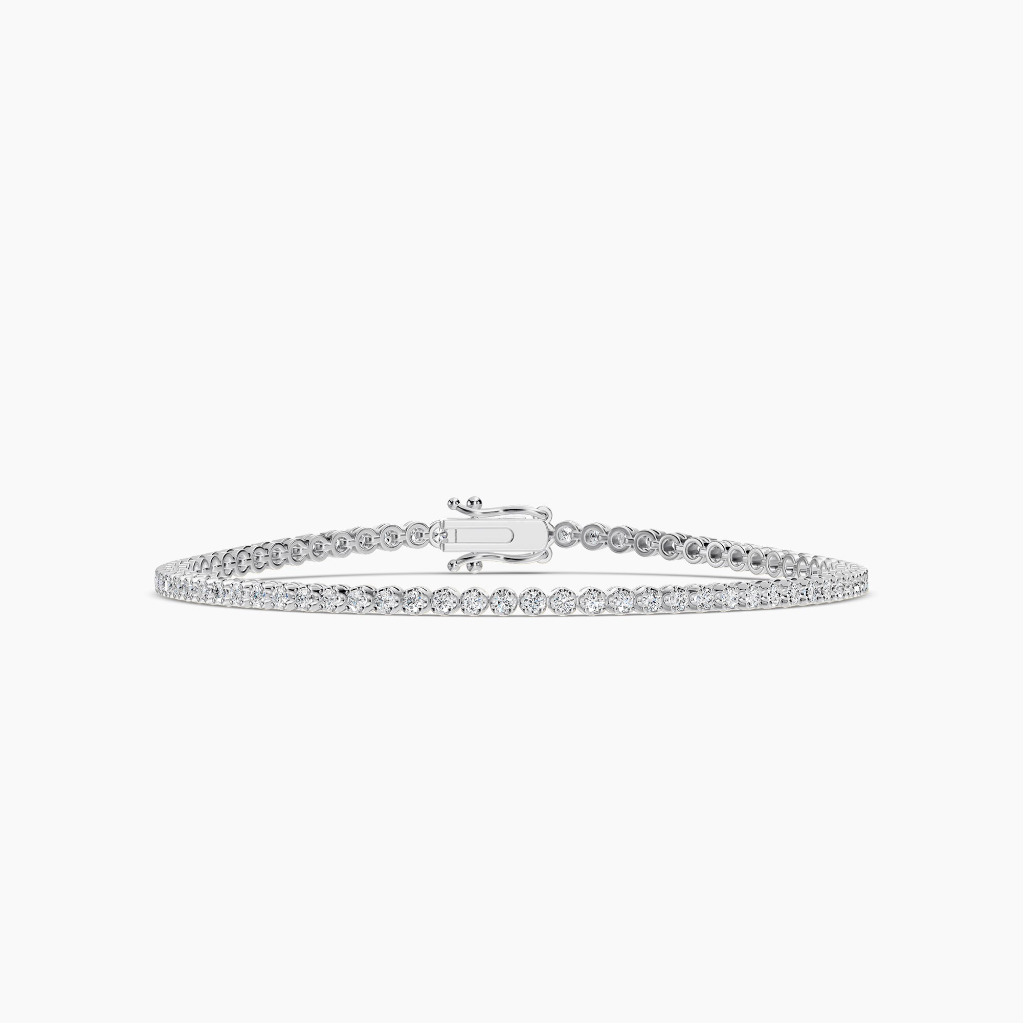 Classic Standard 4 Prong 1.50 Ctw Diamond Tennis Bracelet in Crown Setting