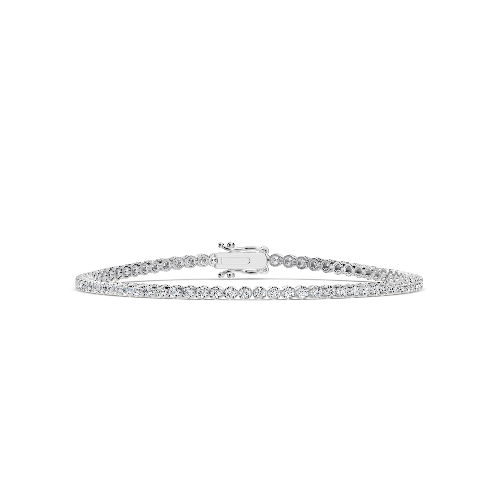 Classic Standard 4 Prong 1.50 Ctw Diamond Tennis Bracelet in Crown Setting
