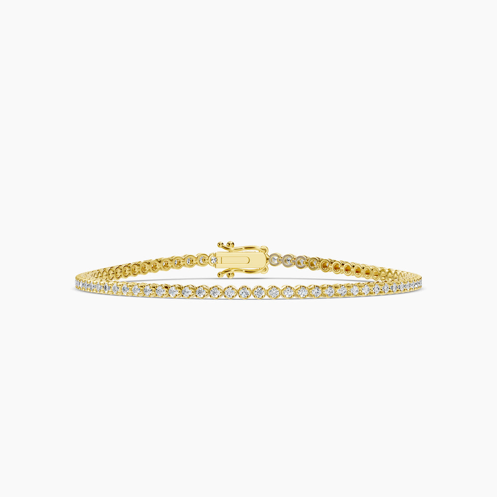 Classic Standard 4 Prong 1.50 Ctw Diamond Tennis Bracelet in Crown Setting