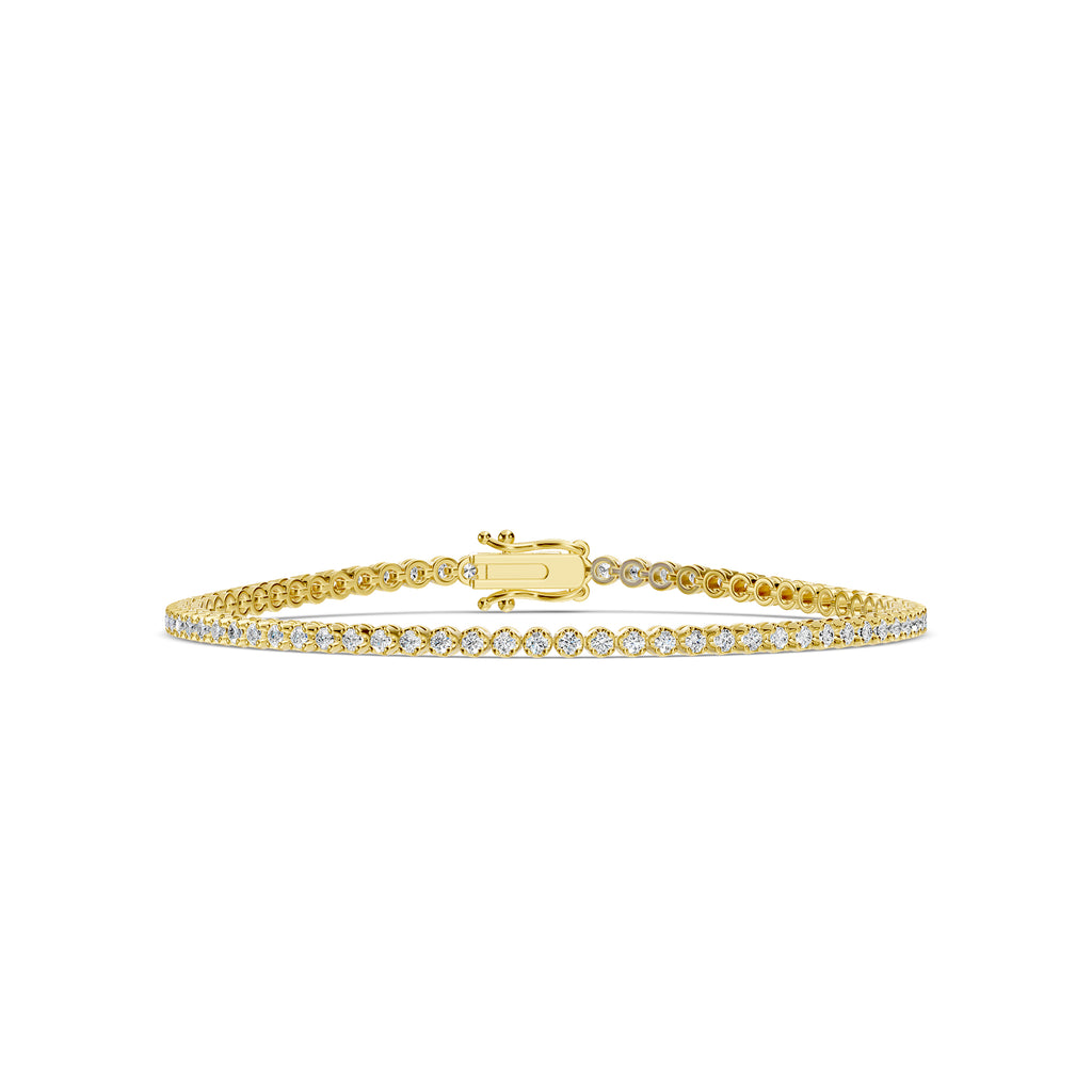 Classic Standard 4 Prong 1.50 Ctw Diamond Tennis Bracelet in Crown Setting