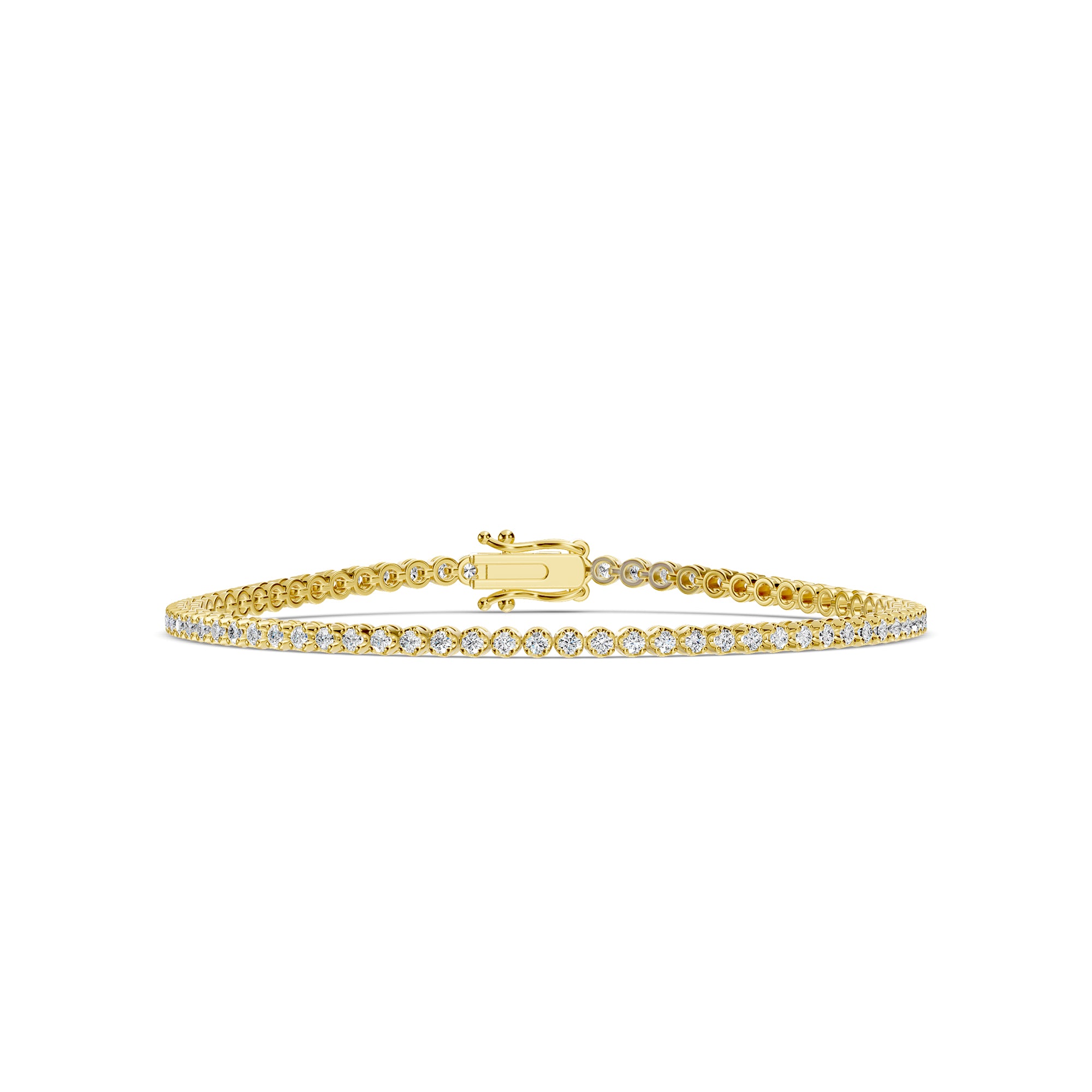 Classic Standard 4 Prong 1.50 Ctw Diamond Tennis Bracelet in Crown Setting