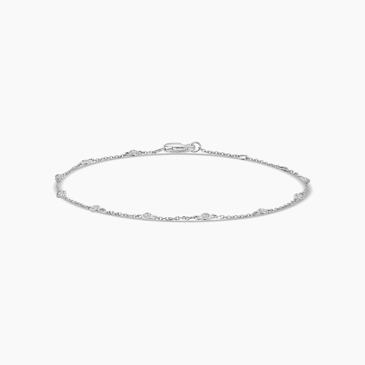 0.25 Ctw Diamond by Yard Bracelet with 10 STN