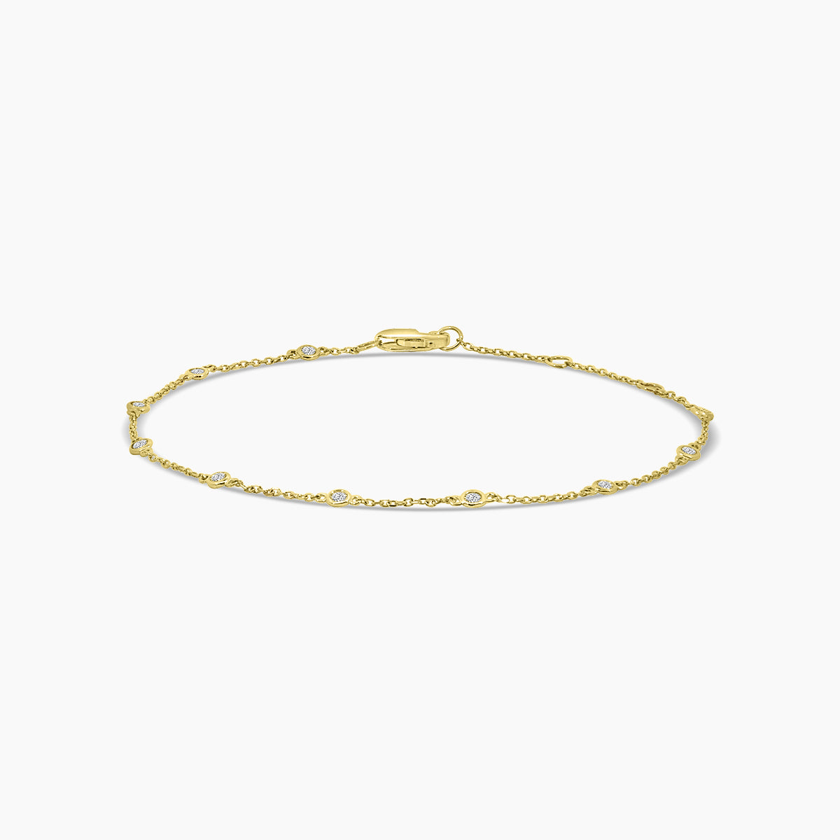 0.25 Ctw Diamond by Yard Bracelet with 10 STN