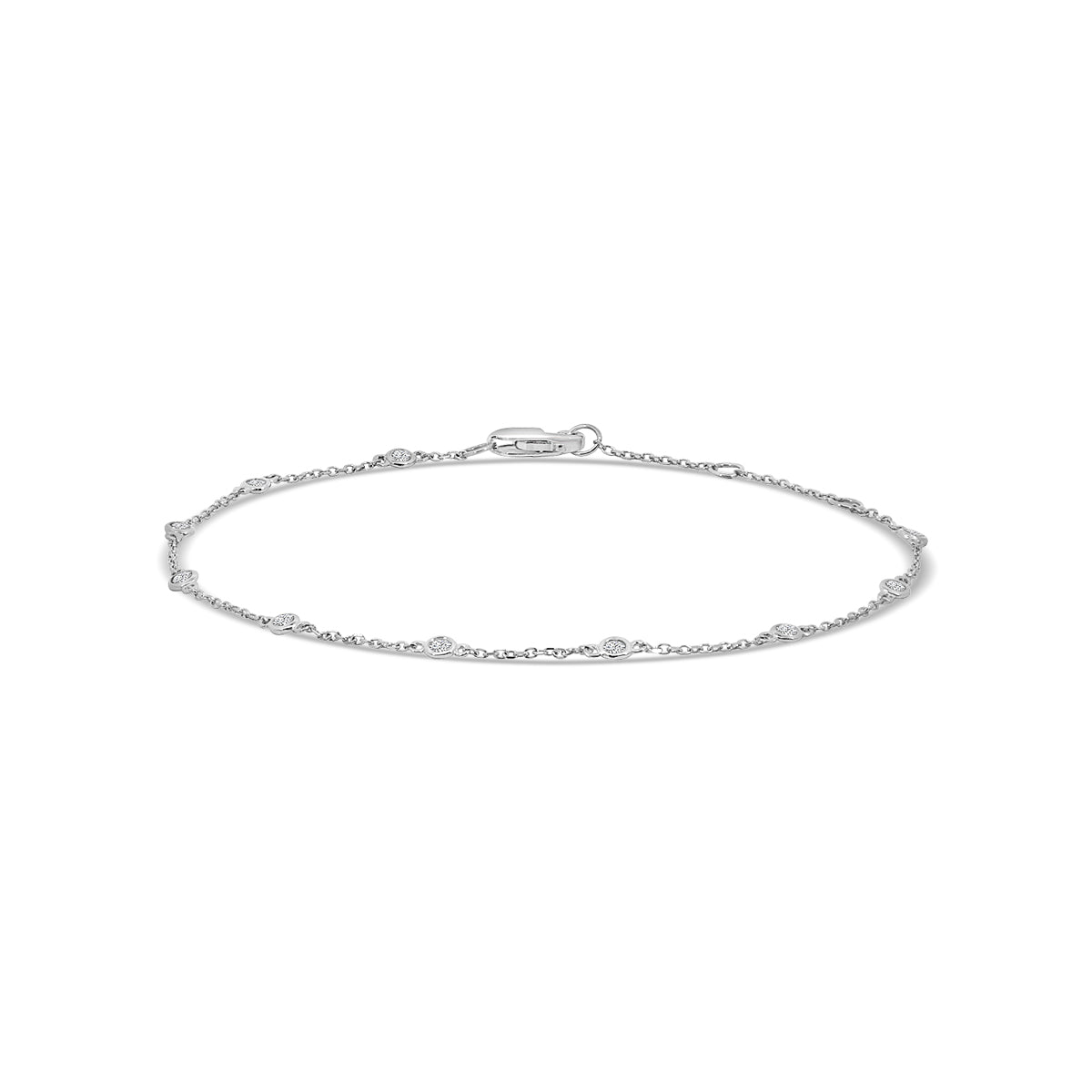 0.25 Ctw Diamond by Yard Bracelet with 10 STN